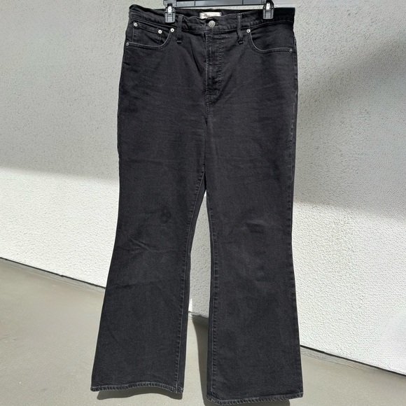Madewell Black Flare Wide Leg‎ Jeans size 32 - Picture 1 of 7